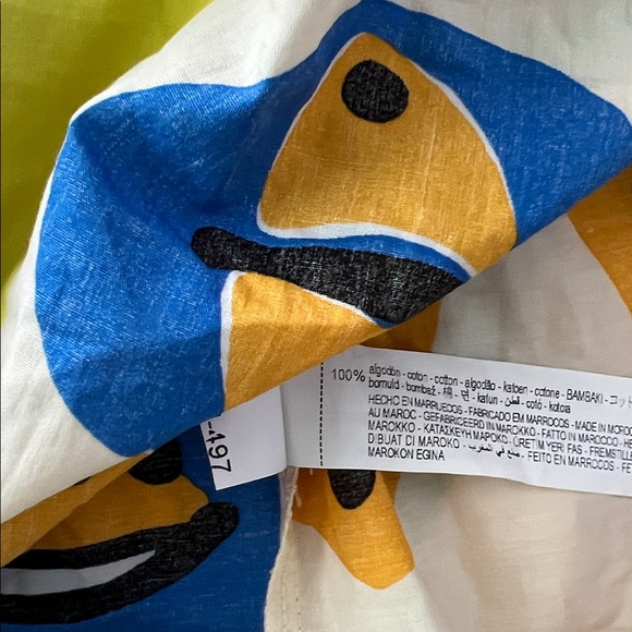 ZARA ABSTRACT COLORFUL PRINTED BUTTON DOWN MIDI DRESS XS - Picture 11 of 12